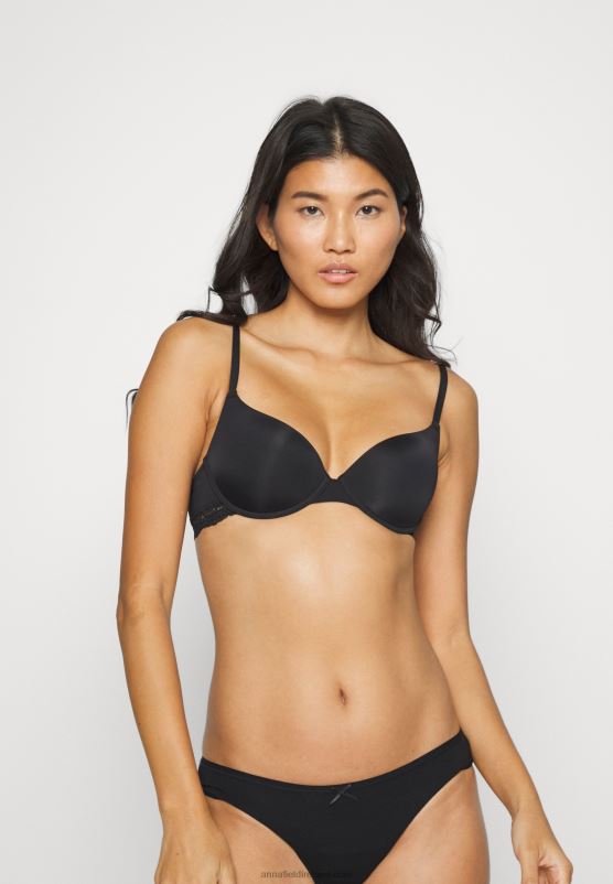 Z62T930 Women Anna Field Nadine 2Pp Tshirt Bra T-Shirt Bra Nude/Black - Image 3