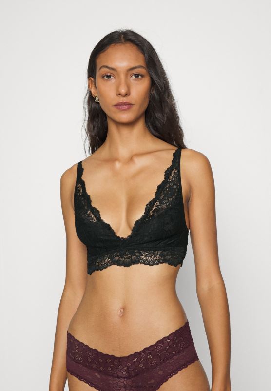 Z62T936 Women Anna Field 3Pp Bralette Bustier Black/Beige/Dark Red - Image 4