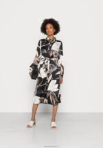 Z62T93 Women Anna Field Shirt Dress Black/Multi Coloured - Image 2