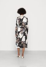 Z62T93 Women Anna Field Shirt Dress Black/Multi Coloured - Image 3