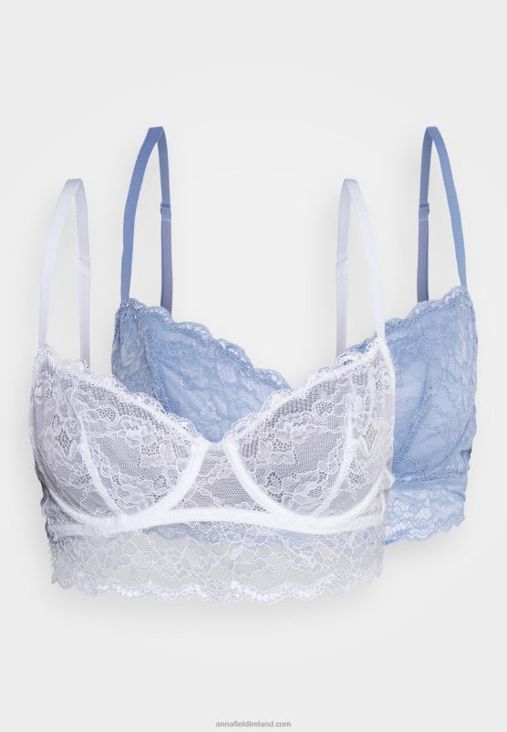 Z62T940 Women Anna Field 2 Pack Underwired Bra 503 Dark Blue_001 White - Image 5