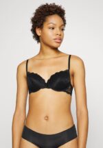 Z62T943 Women Anna Field 2 Pack Lace T Shirt Bra Underwired Bra White/Black - Image 2