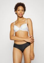 Z62T943 Women Anna Field 2 Pack Lace T Shirt Bra Underwired Bra White/Black - Image 4