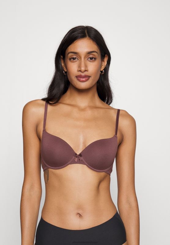 Z62T944 Women Anna Field 3 Pack T-Shirt Bra Black/Nude/Brown - Image 4