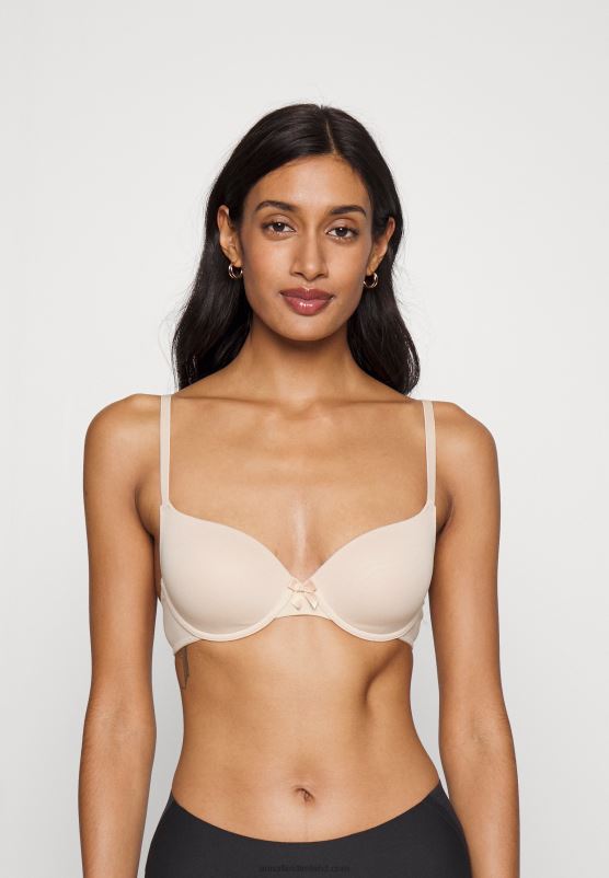 Z62T944 Women Anna Field 3 Pack T-Shirt Bra Black/Nude/Brown - Image 5
