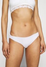 Z62T953 Women Anna Field 7Pp Cotton And Lace Brazilian Briefs Pink/White/Black - Image 2