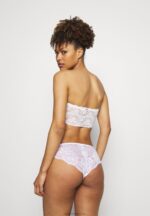 Z62T953 Women Anna Field 7Pp Cotton And Lace Brazilian Briefs Pink/White/Black - Image 5