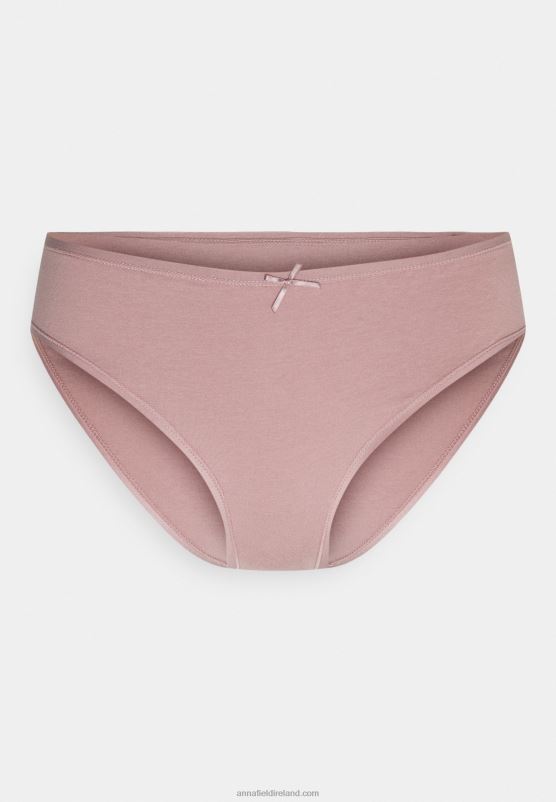 Z62T957 Women Anna Field Shannon 10 Pack Brief Briefs Pink/Grey - Image 2