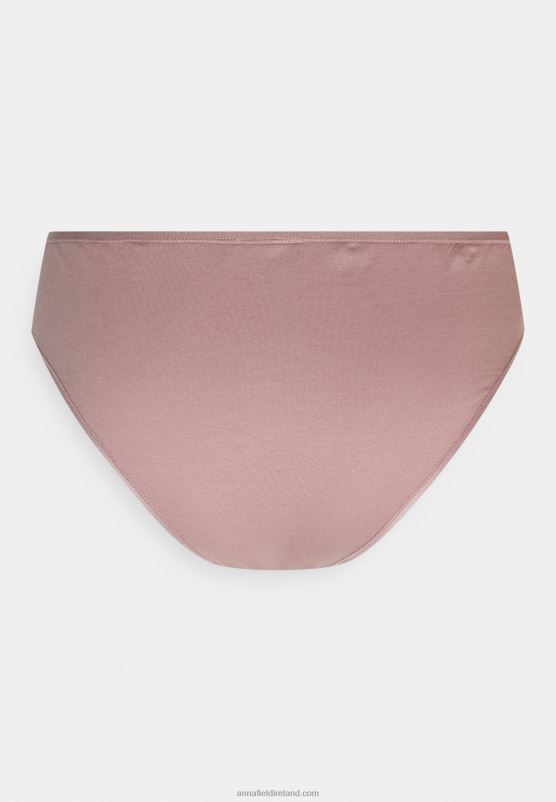 Z62T957 Women Anna Field Shannon 10 Pack Brief Briefs Pink/Grey - Image 3