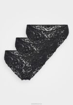 Z62T960 Women Anna Field 3Pp Greer Briefs Black - Image 4