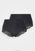 Z62T965 Women Anna Field 2 Pack Briefs Black - Image 4