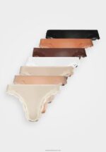 Z62T966 Women Anna Field Samira 7Pp Thong Lace Micro Thong Nude - Image 6