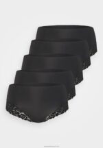 Z62T968 Women Anna Field Juniper 5Pp Highwaist Briefs Black - Image 4