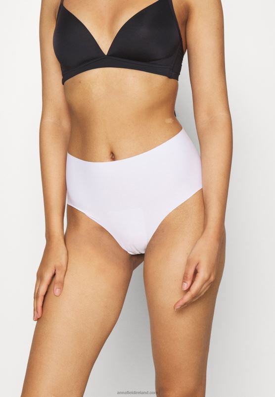 Z62T974 Women Anna Field Jagger 7Pp Brief Hw Micro Pants White/Black/Nude - Image 2