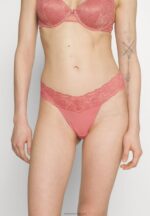 Z62T980 Women Anna Field 5 Pack Thong Pink/Black - Image 2