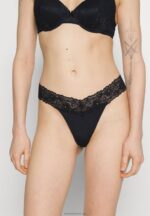 Z62T980 Women Anna Field 5 Pack Thong Pink/Black - Image 4