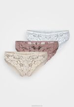 Z62T981 Women Anna Field 3Pp Greer Briefs Nude/White/Pink - Image 7
