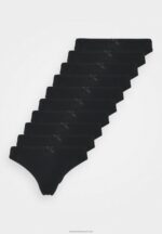 Z62T982 Women Anna Field 10 Pack Thong Black - Image 4