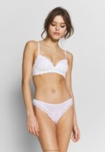 Z62T983 Women Anna Field Samira 7Pp Thong Lace Micro Thong Black/White/Tan - Image 2