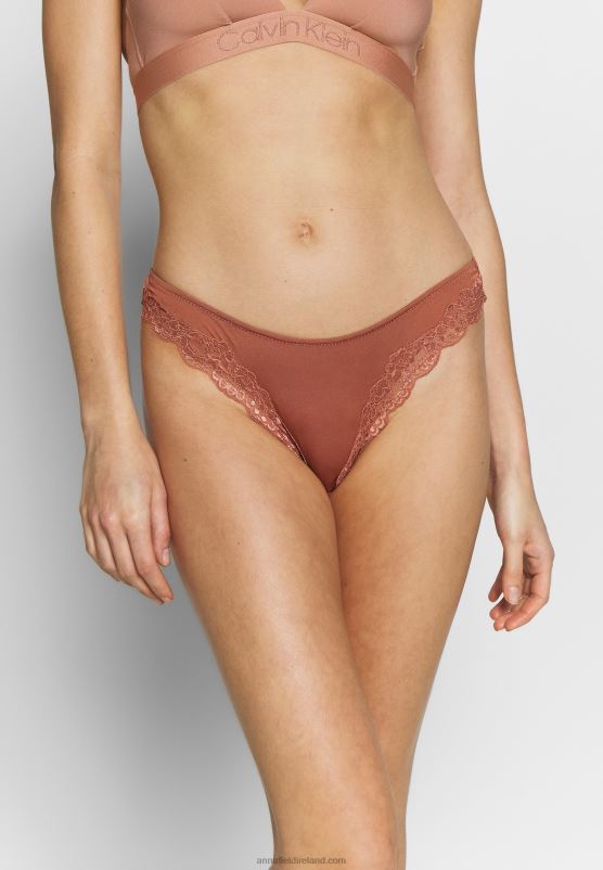 Z62T983 Women Anna Field Samira 7Pp Thong Lace Micro Thong Black/White/Tan - Image 3