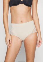Z62T988 Women Anna Field 2 Pack Briefs Black/Nude - Image 2