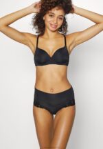 Z62T989 Women Anna Field Juniper 3Pp High Waist Briefs Black - Image 4