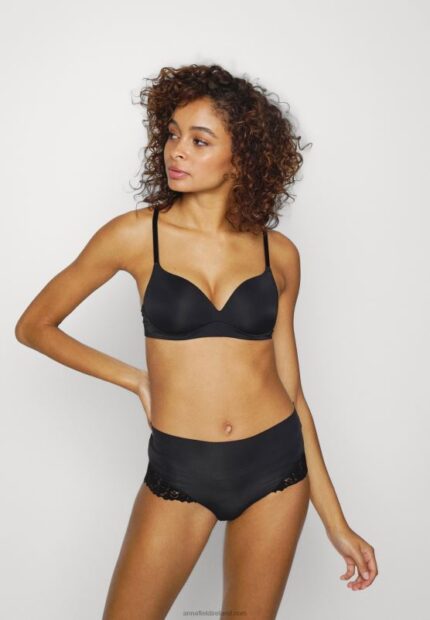 Z62T989 Women Anna Field Juniper 3Pp High Waist Briefs Black