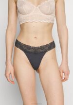 Z62T1000 Women Anna Field 5 Pack Thong White/Nude - Image 4