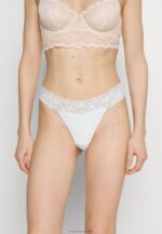 Z62T1000 Women Anna Field 5 Pack Thong White/Nude - Image 5