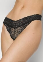 Z62T1003 Women Anna Field 5 Pack Thong Black - Image 6