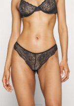 Z62T1006 Women Anna Field 5 Pack Thong Black - Image 2
