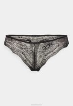 Z62T1006 Women Anna Field 5 Pack Thong Black - Image 5