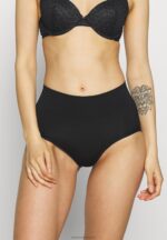 Z62T1010 Women Anna Field 2Pp High Waist Brief Briefs Black - Image 2