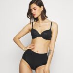 Z62T1010 Women Anna Field 2Pp High Waist Brief Briefs Black