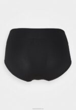 Z62T1010 Women Anna Field 2Pp High Waist Brief Briefs Black - Image 8