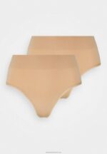 Z62T1013 Women Anna Field 2Pp High Waist Thong Thong Tan - Image 5