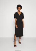 Z62T101 Women Anna Field Jersey Dress Black