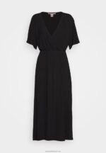 Z62T101 Women Anna Field Jersey Dress Black - Image 5