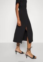 Z62T101 Women Anna Field Jersey Dress Black - Image 6