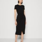 Z62T102 Women Anna Field Jersey Dress Black