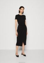 Z62T102 Women Anna Field Jersey Dress Black