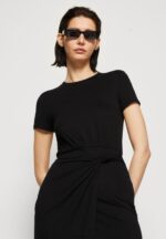Z62T102 Women Anna Field Jersey Dress Black - Image 4