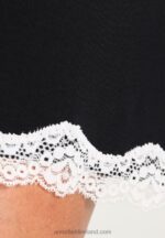 Z62T1039 Women Anna Field Heidi Long Sleeves Viscose Nightdress Nightie Black - Image 6