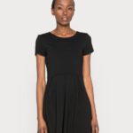 Z62T103 Women Anna Field Jersey Dress Black