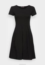 Z62T103 Women Anna Field Jersey Dress Black - Image 4