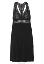 Z62T1049 Women Anna Field Anna Viscose Dress Nightie Black - Image 5