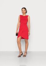 Z62T104 Women Anna Field Jersey Dress Red - Image 2