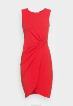 Z62T104 Women Anna Field Jersey Dress Red - Image 4