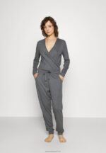 Z62T1058 Women Anna Field Pyjamas Dark Grey - Image 2