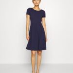 Z62T105 Women Anna Field Jersey Dress Maritime Blue